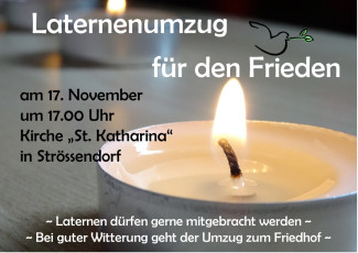 Kindergottesdienst - Laternenumzug für den Frieden