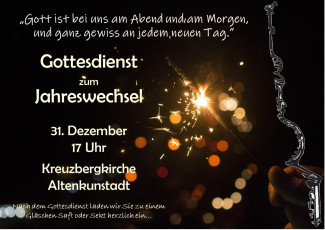 Gottesdienst am Altjahresabend