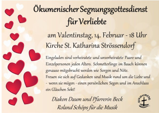 Ökumenischen Segnungsgottesdienst an Valentin